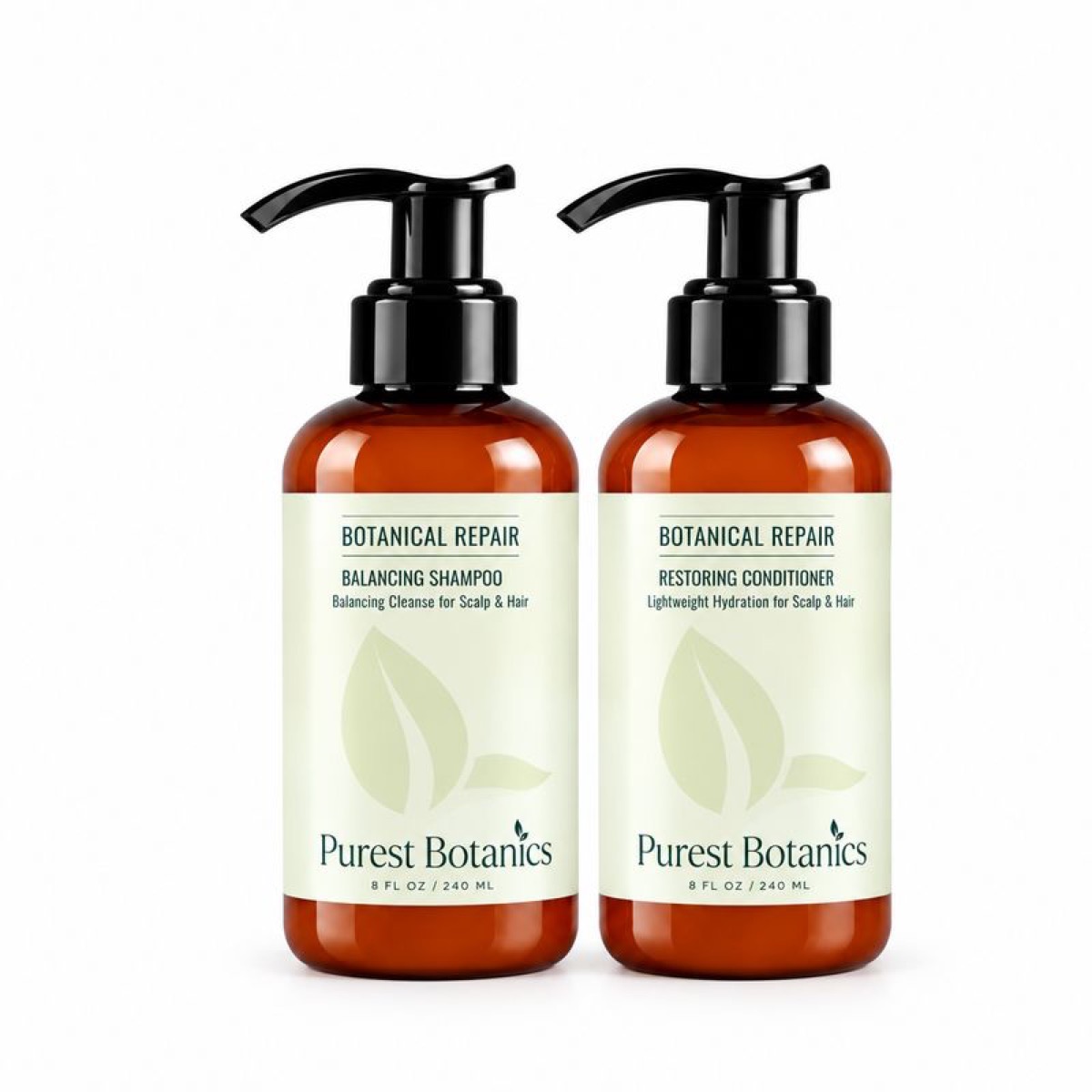 Rosemary and Mint hair care: Balancing Shampoo and Restoring Conditioner
